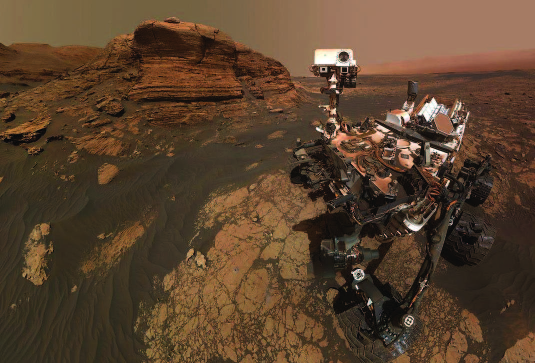 mars rover on rocky terrain
