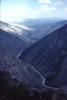 View looking west up Big Sheep Creek from the top of White Pine Ridge, looking toward Medicine Lodge Valley.