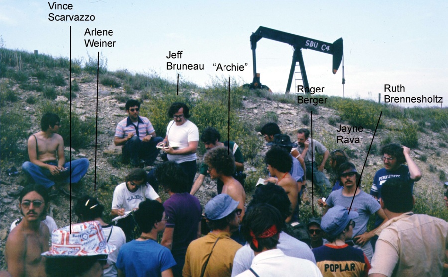 Penn State 1974 Field Camp near Bartlesville, Oklahoma