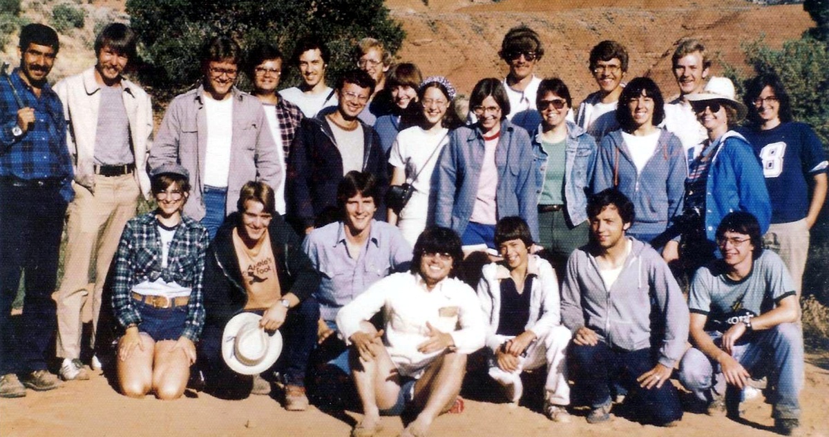 Cross-country group at Dinosaur National Monument. 