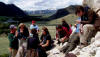Heart Mtn detachment outcrop, Sunlight Basin. Dustin Lipik formulates an idea.