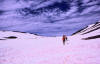 Crossing a snowfield