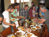Fourth of July international potluck: Tom, Ajwad, Tim, Sara, Nate, Matt, & Dave Bice