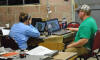 Chelsea and Alex work on their Elk Basin maps, YBRA