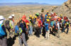 Prof. Slingerland introduces the group to Elk Basin