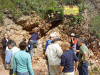 Examining the K-T boundary are Erin Sandro Montanari, Brooke, Poonam, Dawn, Brian, Abbey, Rob Hegemann, Kristen, Mike, and Dave Bice