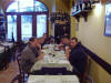 (CW) Bret, Dawn, Erin, Poonam, Jesse, Andrew, Mike, and Brian dining at Cingoli