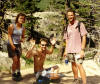 Vanessa, Clint, and Garth in the Pioneer Mtns