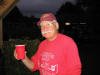 Dave relaxes after cooking