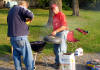 Joe & Dave cooking burgers
