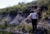 Jeff Bruneau at an outcrop in Kansas