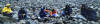 closeup of chilled group in the Spanish peaks photo. Archie and Debbie vanVleet at the right.