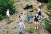 Descending from the west adit, Stillwater