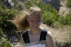 Windy! Alysa at Bells Canyon