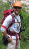 The well-equipped field geologist: Jesse at the Book Cliffs