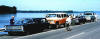 Along the Mississippi River. The old yellow-orange van that appears in several of the photos was named "ferro-hippus" by the group.  XC trip