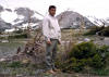 Sadik Bakar Jawad on the Beartooth Plateau during a mapping exercise