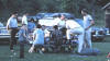 Closeup of the previous photo. Russ Dutcher has his foot on the bench, wife Pat seated. Kids are Rick & Jan Dutcher. Jack Crelling at far right.  XC trip