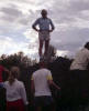 Dave surveys the troops at a trail cut, Marysvale