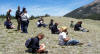 Sketching folds near Borah Peak, Idaho