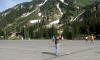 Ballgame in the Alta ski resort parking lot