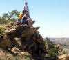Mapping Elk Basin from afar: David, Kyle, Jenna