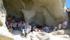 Shade for lunch in the Vergelle at Elk Basin, aka The Bat Cave