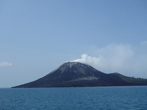 Anak Krakatau volcano in October 2013 Anak Krakatau volcano in October 2013
