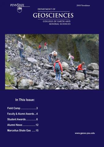 2010 Geosciences Cover