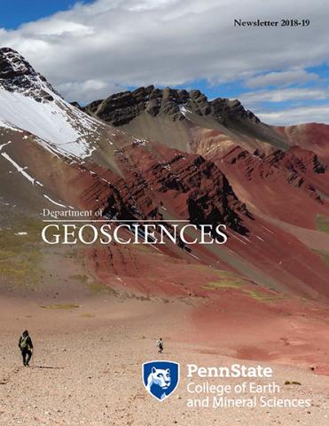 2018 Geosciences Cover 2018 newsletter