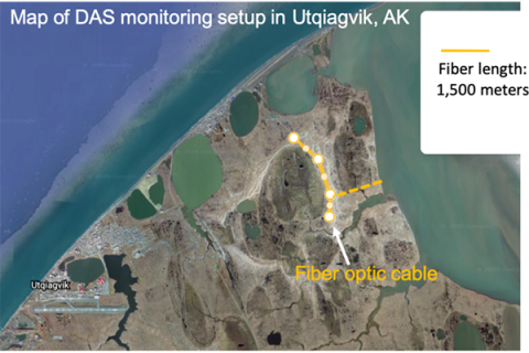 The first phase of the project is to bury a 1.5-kilometer fiber-optic cable