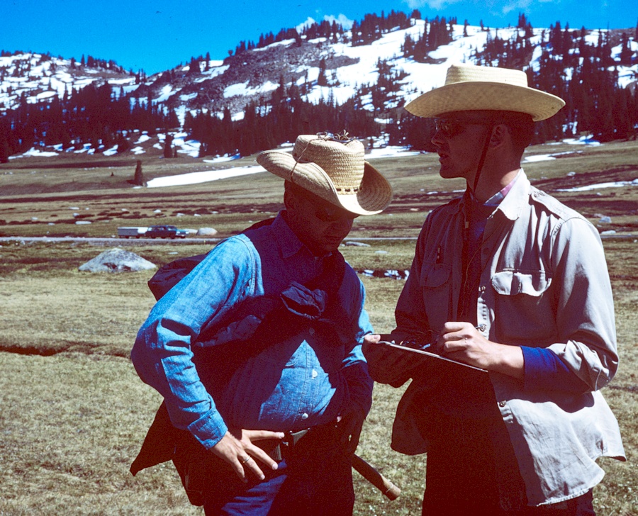 Students mapping in the Beartooths, 1968 Penn State Geosciences Field Camp