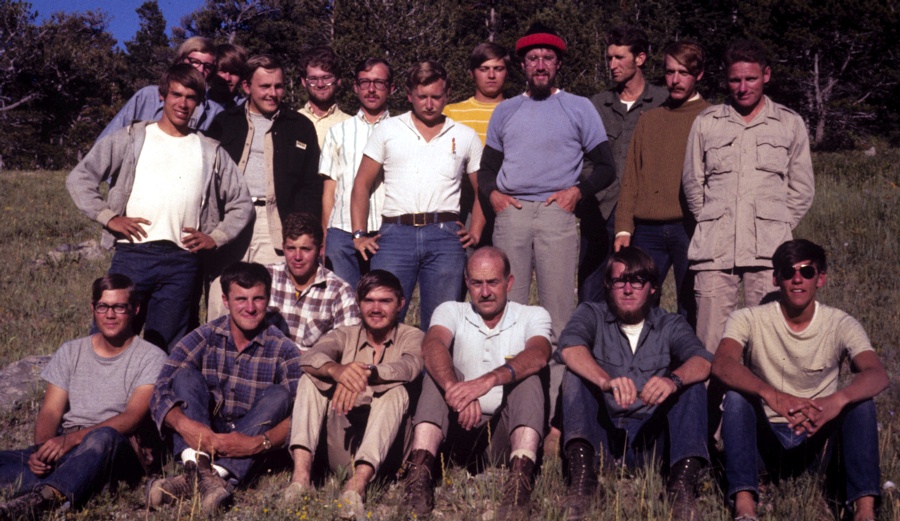 Group photo of the 1970 Penn State Geosciences Field Camp