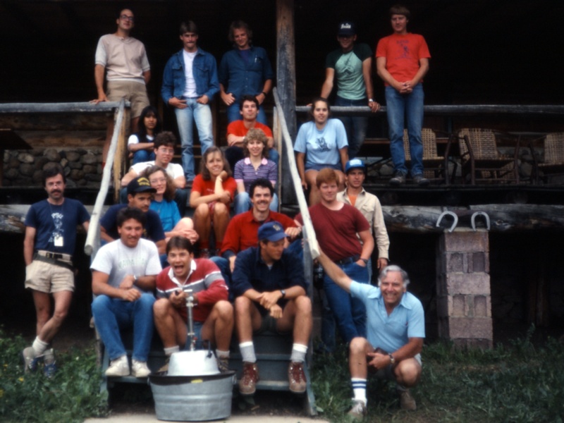 1986 Penn State Geosciences Field Camp group