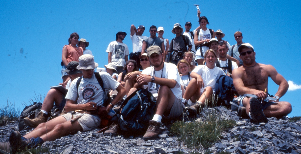 Top of Flagstaff, in the Maxfield Formation, Alta, Utah. Field Camp 1997