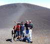 Craters of the Moon. Soniya, Abdul, Simret, Don Fisher, Dustin, and, on the ground, Masoud.