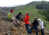 Specimen Ridge, Yellowstone: Andy, Neil, Kristin Morell, Ellen, and Dan