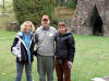 Sheri Barrington, Tom Wylands, Linda Mark at Greenwood Furnace