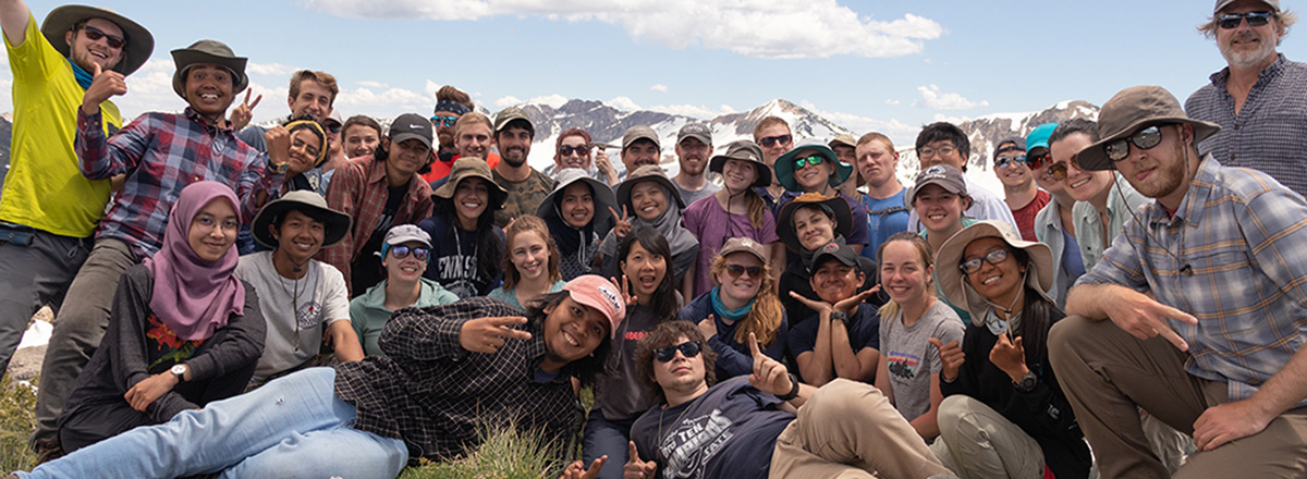 group photo on Flagstaff Mountain