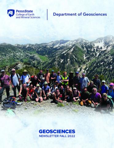 2022 Geosciences Newsletter Cover