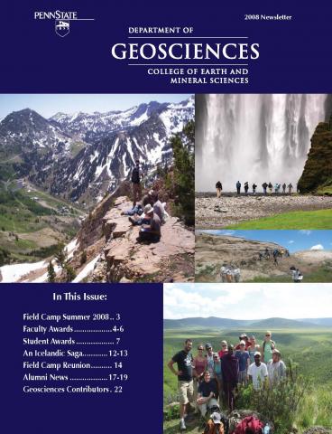 2008 Geosciences Cover