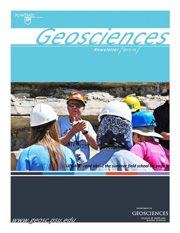 2012 Geosciences Cover