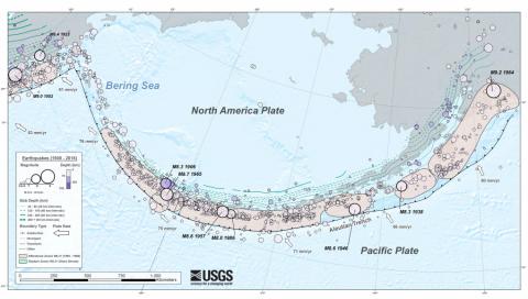 The Aleutian subduction zone