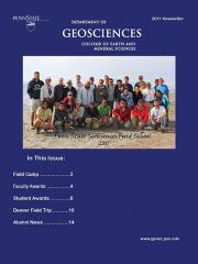 2011 Geosciences Cover